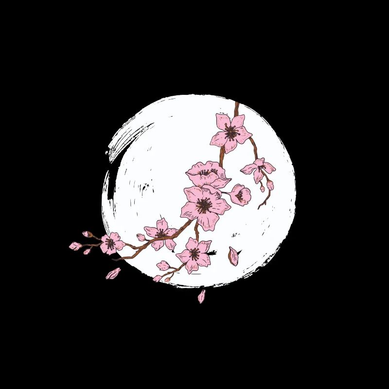 Kirschblüte Mond