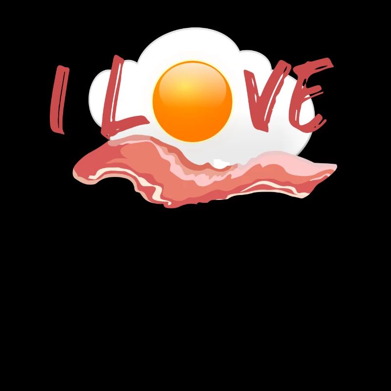 Ham with egg - breakfast