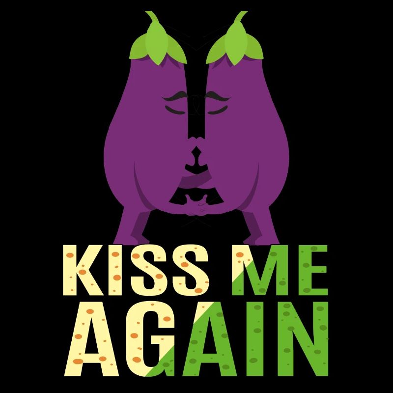 Küss Pe noch einmal. Süße Aubergine