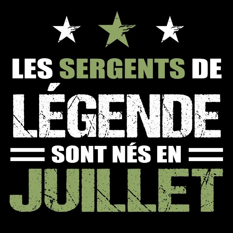 Sergent cadeau anniversaire juillet militaire