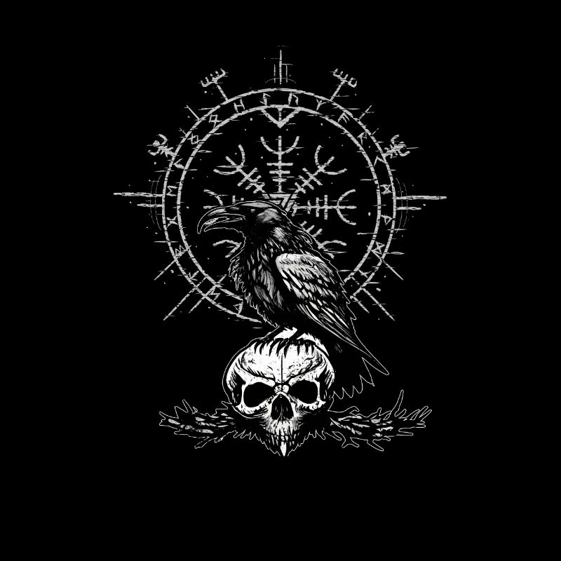 Gothic Viking raven