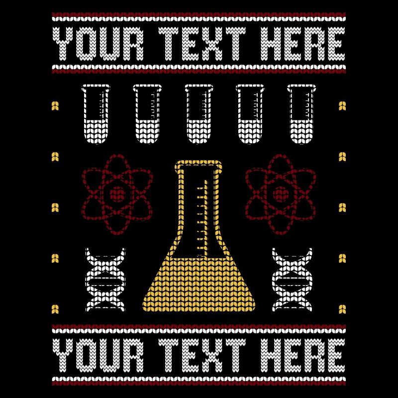 Custom Science Custom Pull de Noël moche