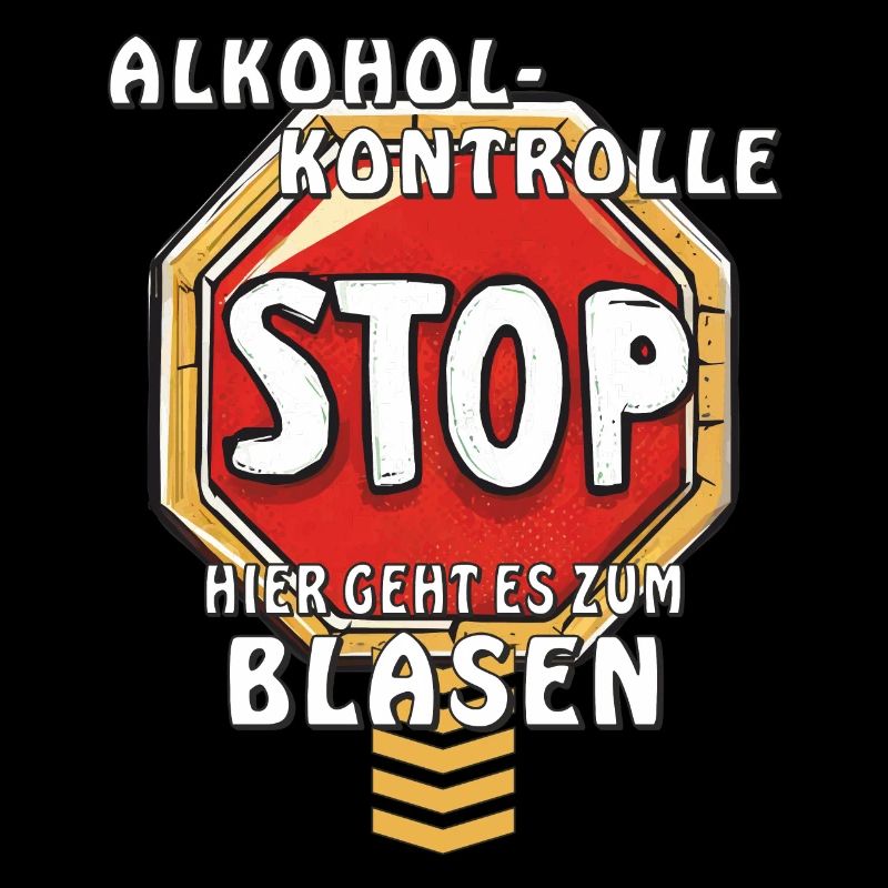 PANNEAU D’ARRÊT CONTRÔLE DE L’ALCOOL ICI VA FELLATION