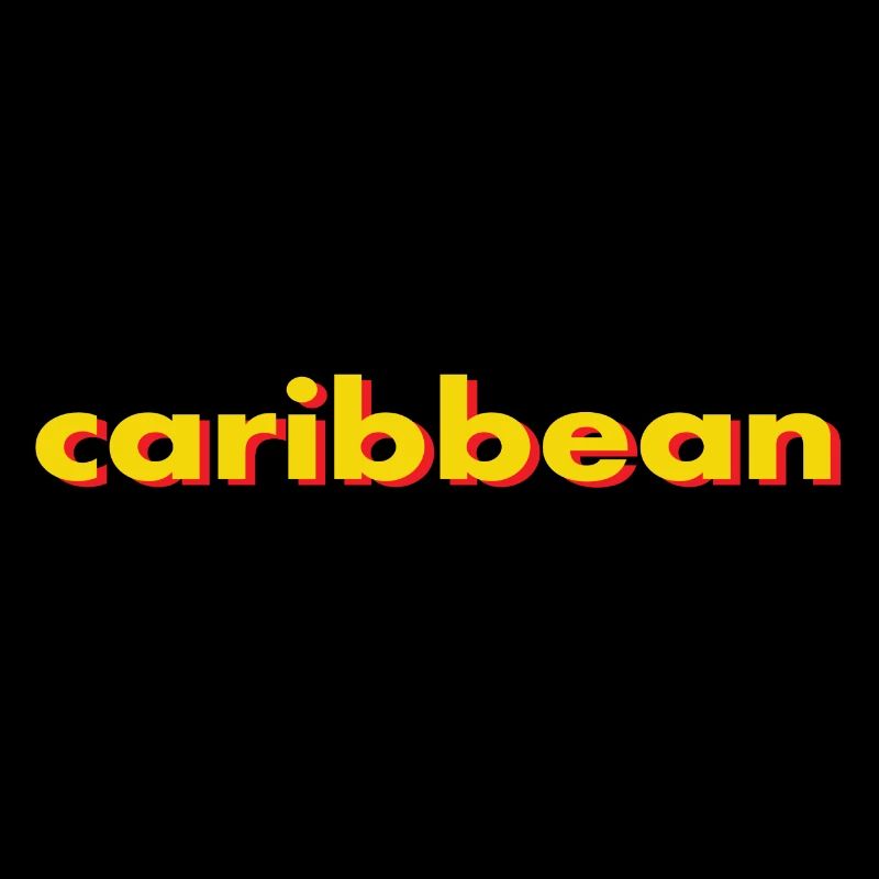 caribbean texte desing