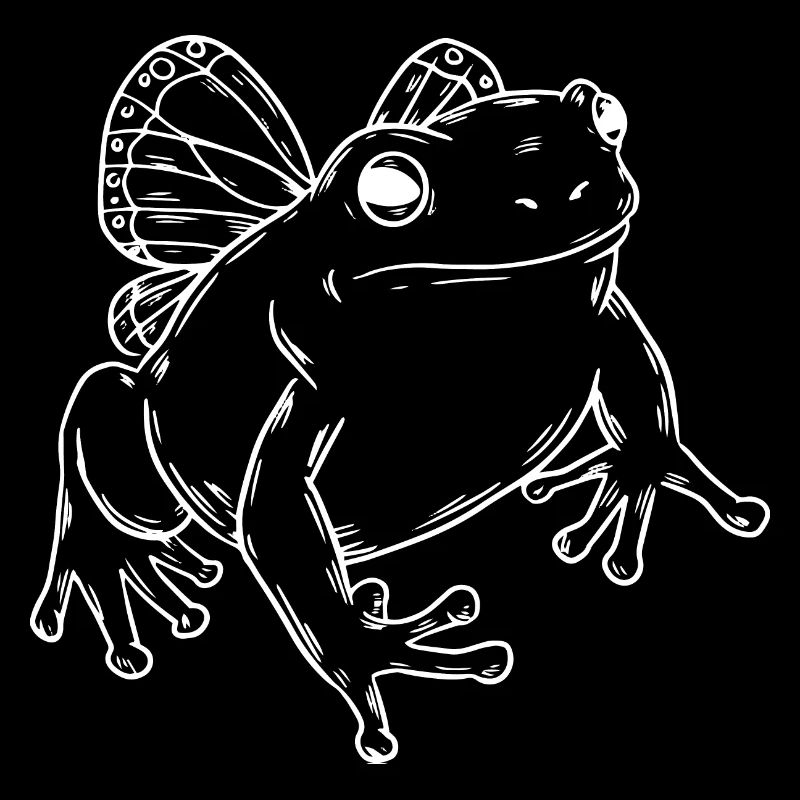 Grenouille crapaud ailes