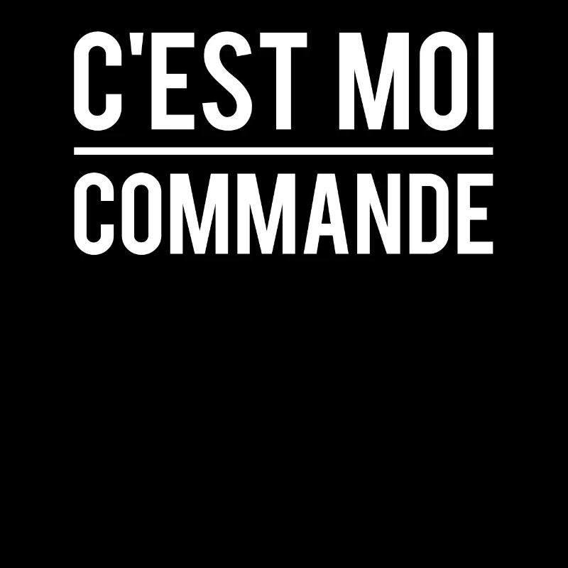 C'est moi qui commande chef patron humour