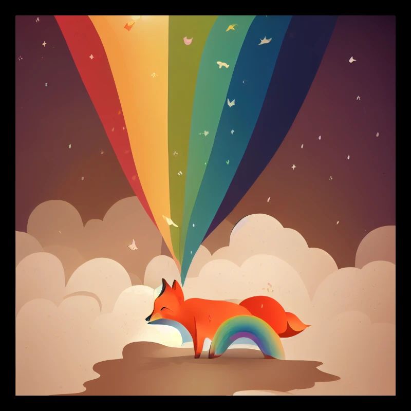 Fuchs Regenbogen