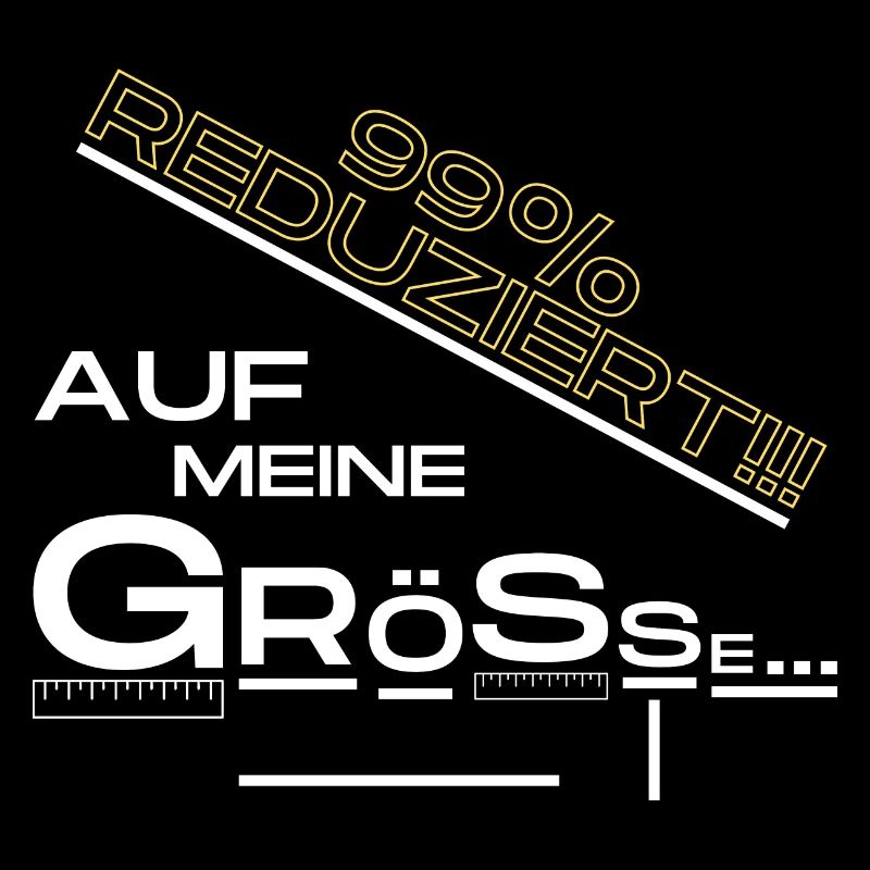 Größe, witzige Sprüche, klein