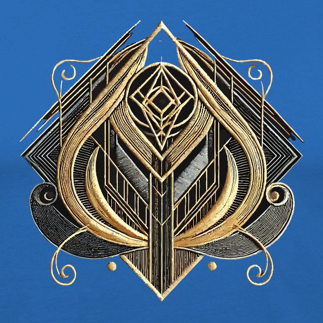 Abstract Symmetrical Art Deco-Inspired Design