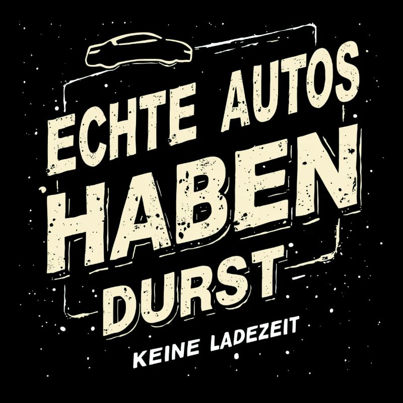 Echte Autos haben Durst