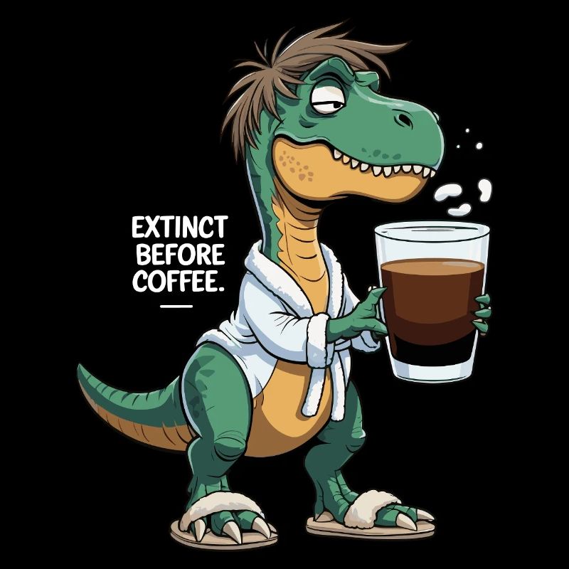 Dino Coffee Mood - Avant la première gorgée