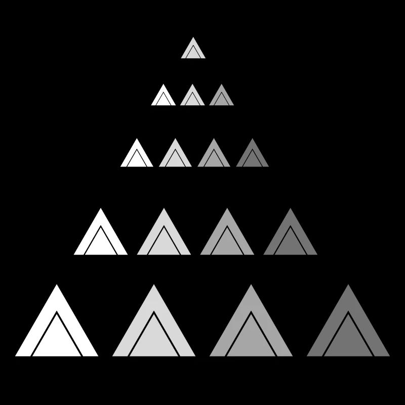 Triangles Mountain Shape Modern Decoration