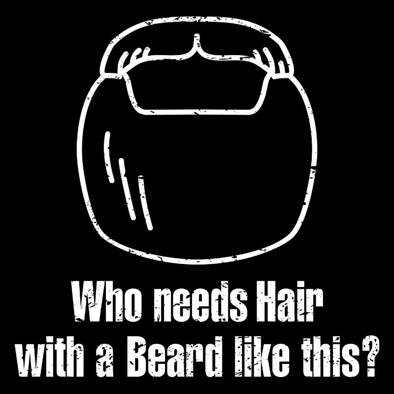 who needs hair with a beard like this