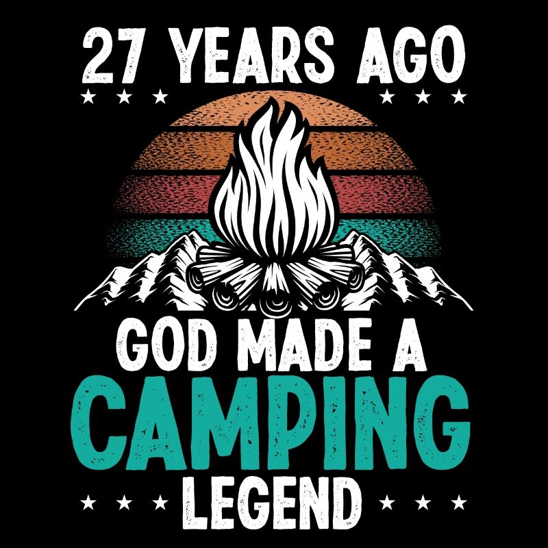 27 Year Old Camping Legend Scout 27Birthday Camper