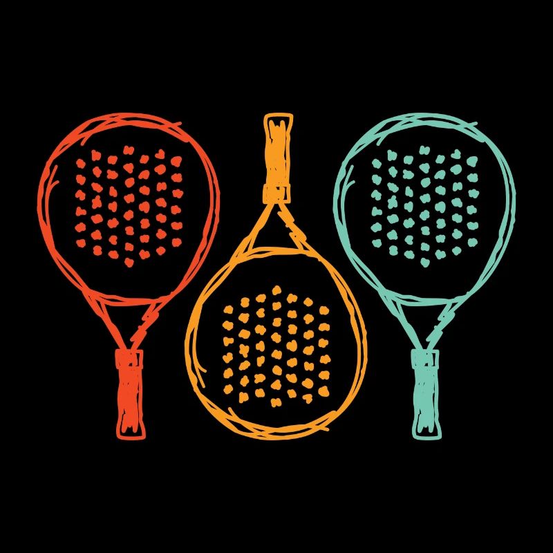Padel racket drawing Padel player Padel