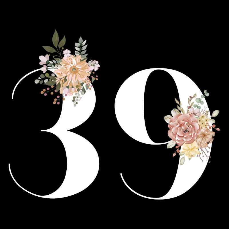 39e anniversaire fleuris (Cadeau de 39 ans)