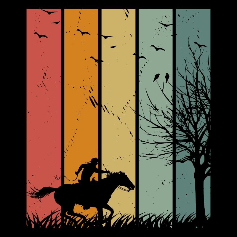 Retro Pferd Pferd