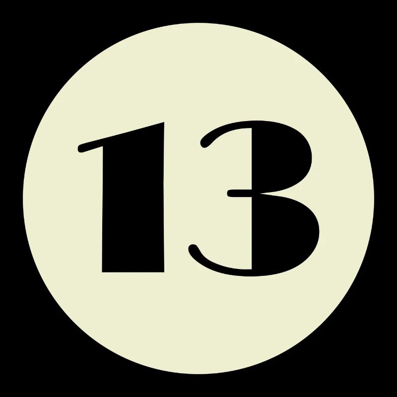 Number 13 Billard Geschenk