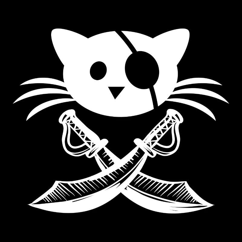 Puss cat pirate eye patch gift