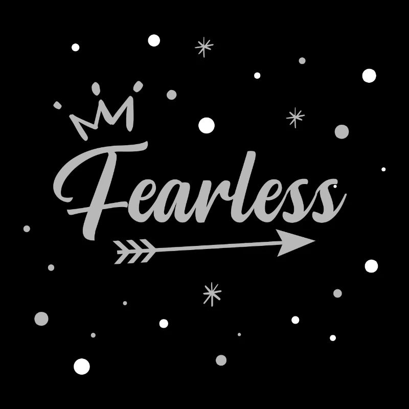 Sans peur intrépide couronne flèche courage argent