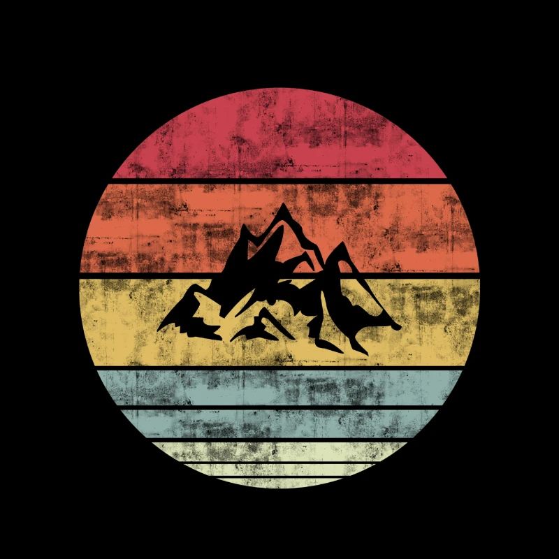 Berge Vintage Retro Design Geschenkidee