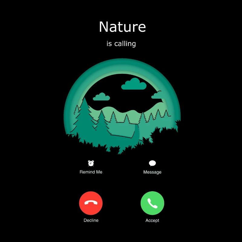Nature lover Freedom Nature is calling