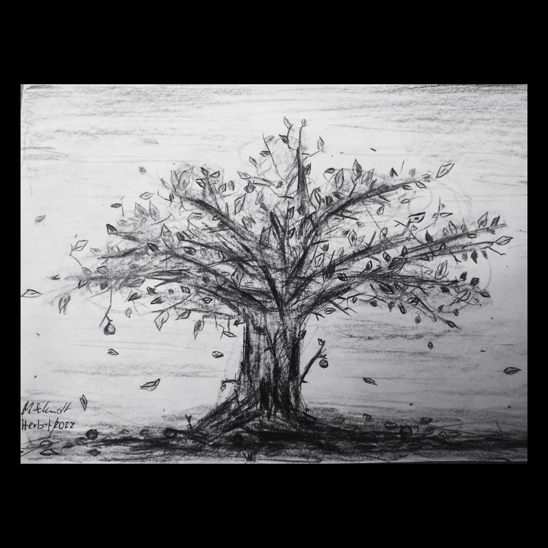 Herbst, Apfelbaum