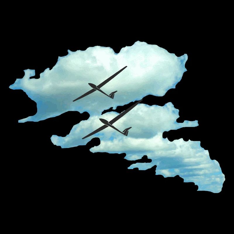 Route nuageuse planeurs planeurs