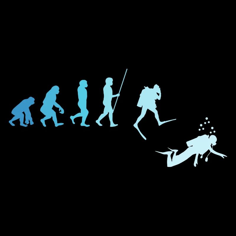 Diving Diver Evolution Retro Scuba