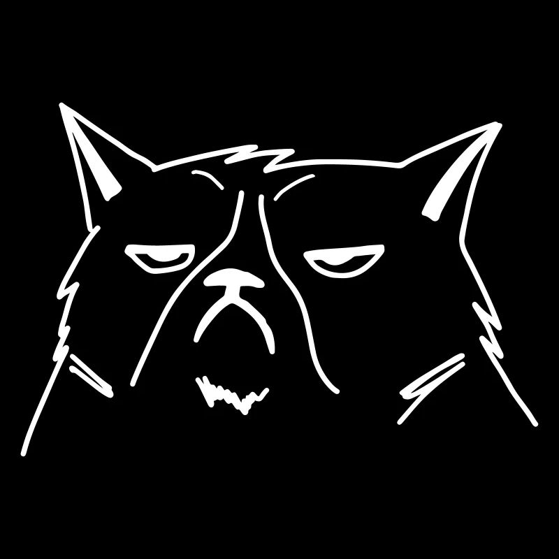 chat grincheux