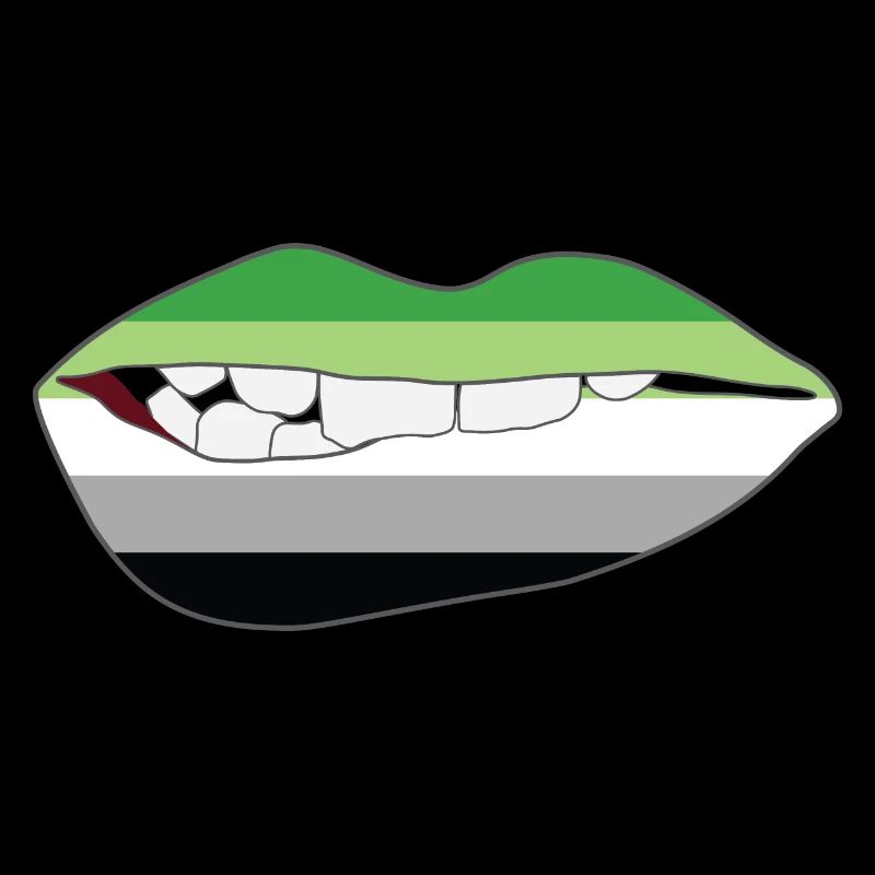 Biting Lips - Aromantic