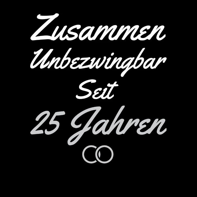 25 Jahre Ehe Ehepaar 25. Hochzeitstag Geschenk