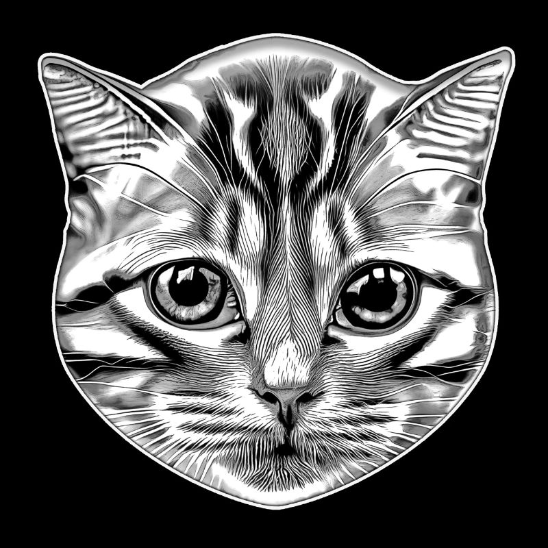 Katze Katzenkopf Illustration Kätzchen