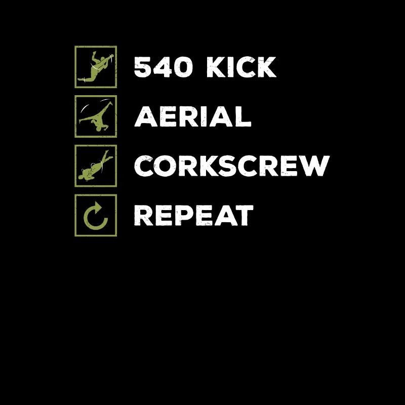 Tricking 540 Kick Aerial Corkscrew Repeat