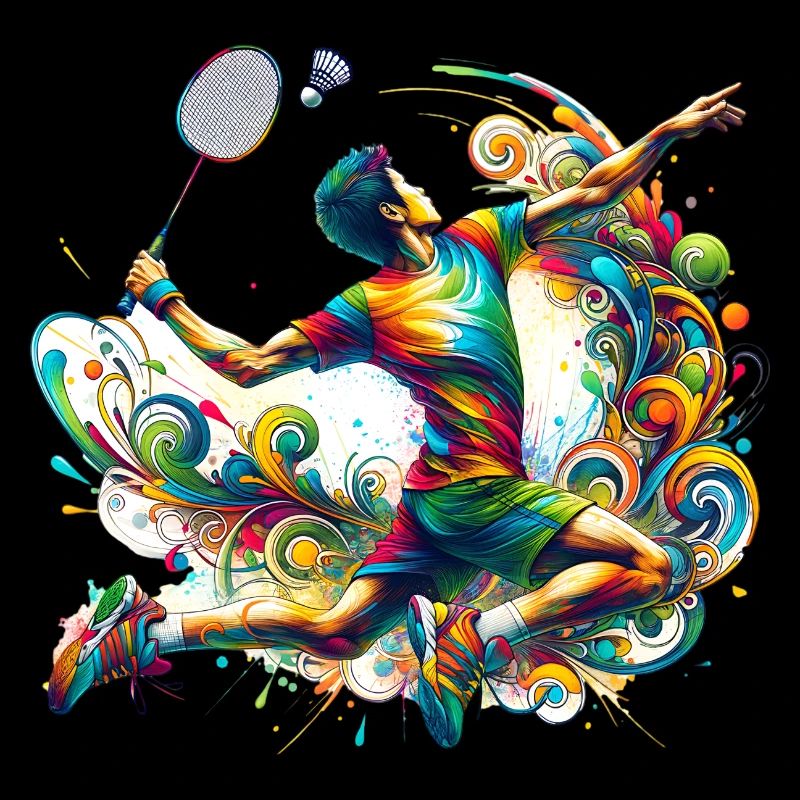 Design de badminton cool