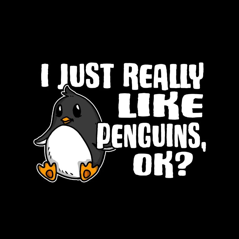 I Just Really Like Penguins Ok Pinguin Geschenk