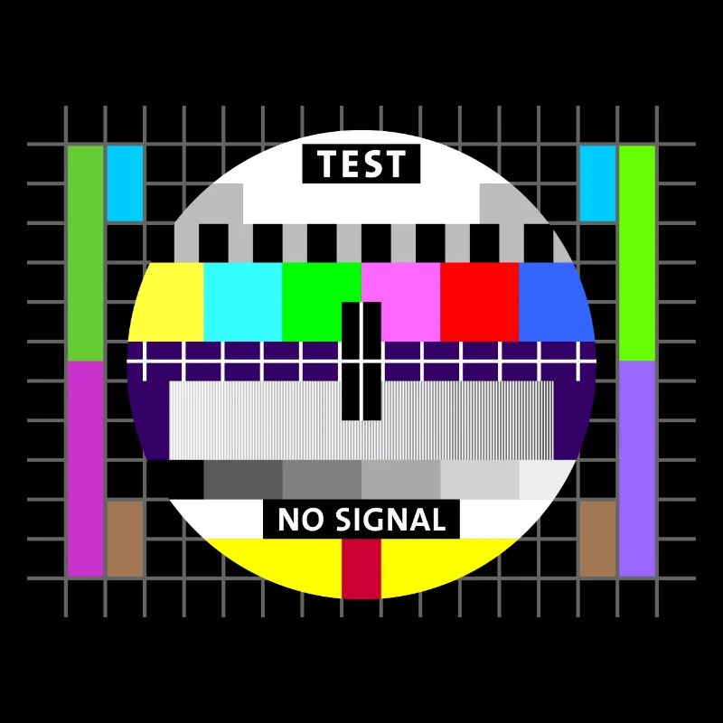 Test image test card status no signal screen display
