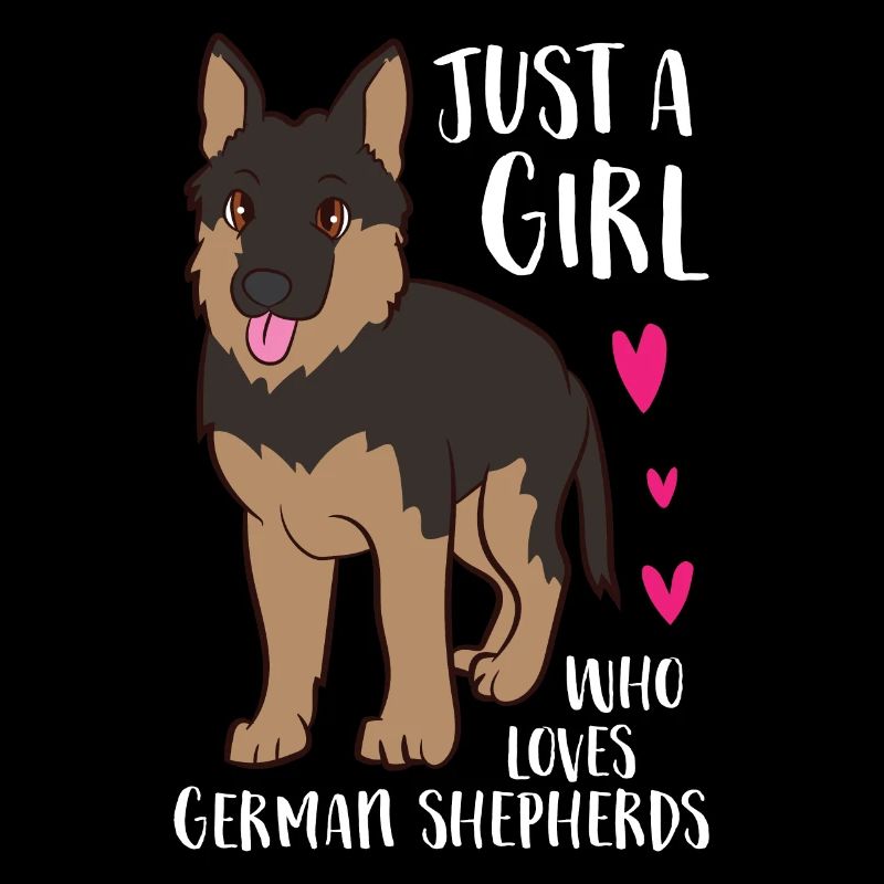 Nur Ein Mädchen das Schäferhunde Liebt