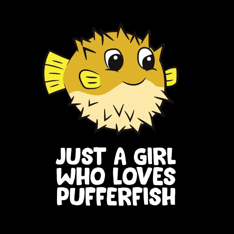 Kugelfisch Mädchen Geschenk Meer Ozean Blobfish