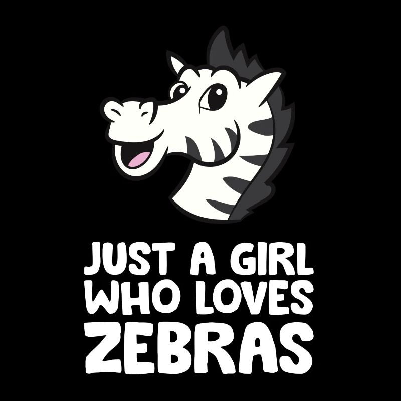 Nur ein Mädchen, das Zebras liebt