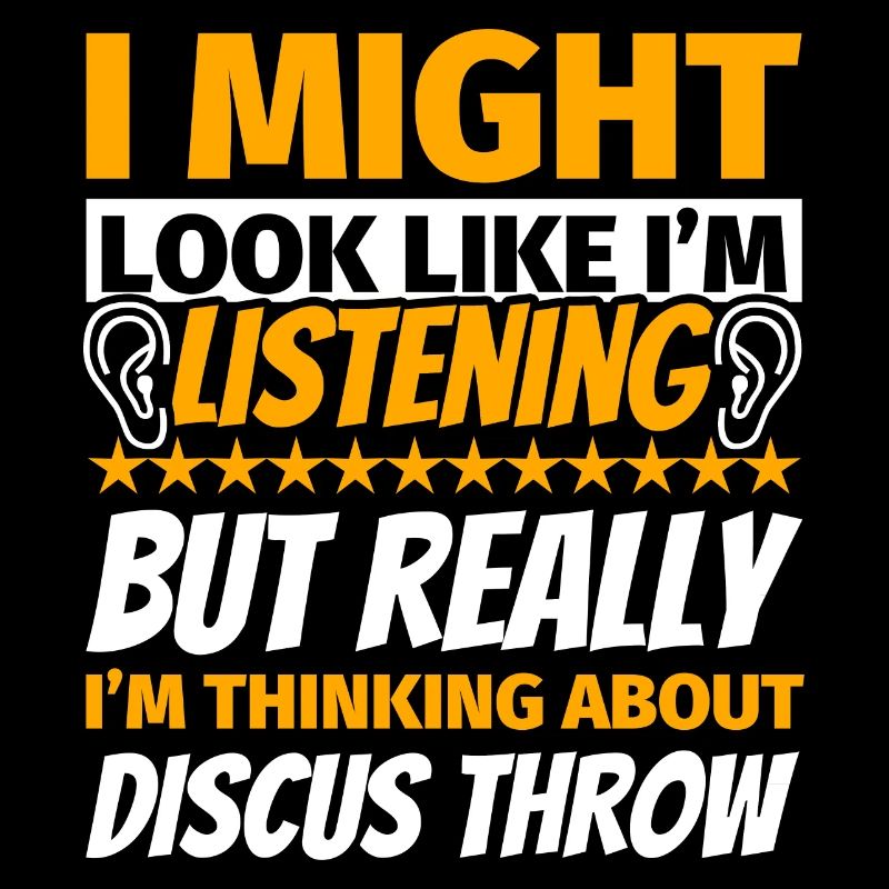 Discus throw funny gift