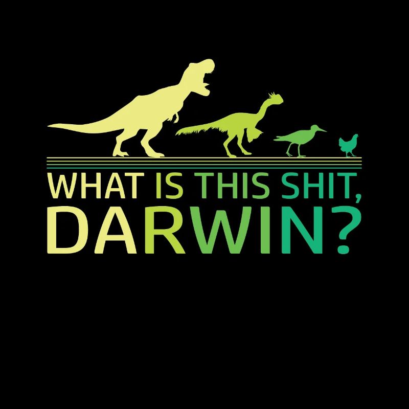 Lustige Evolution Dino Dinosaurier Darwin T-Rex