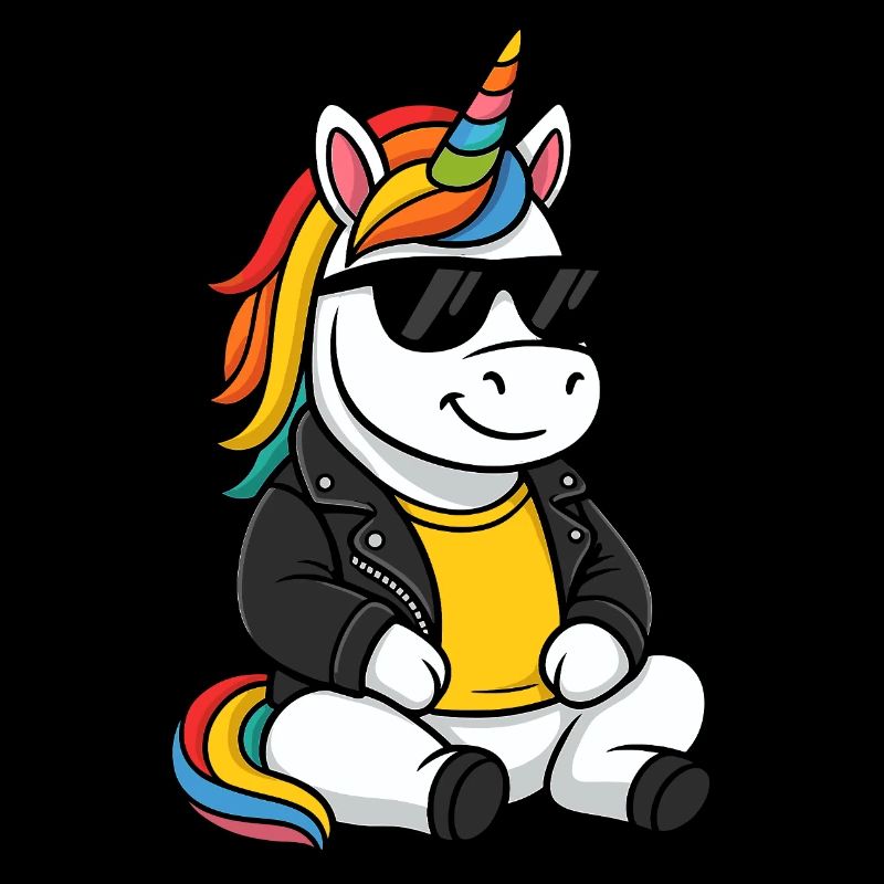 Cooles Regenbogen-Einhorn