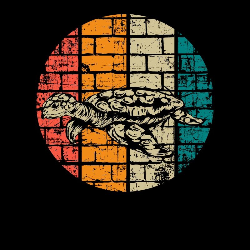 Turtle vintage sea turtle