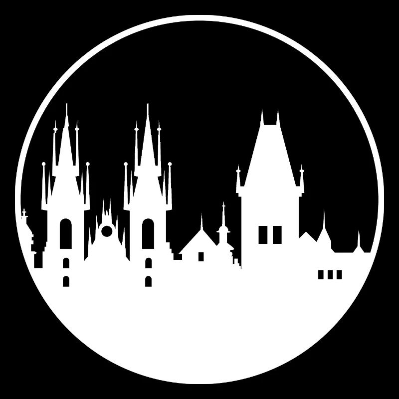 prag silhouette als Logo - Städtesymbol Tschechien
