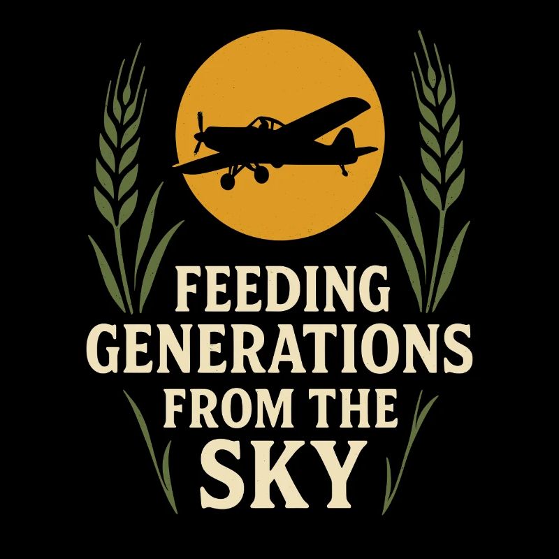 Ländliche Luftfahrt Landwirtschaft Pilotgeschenk