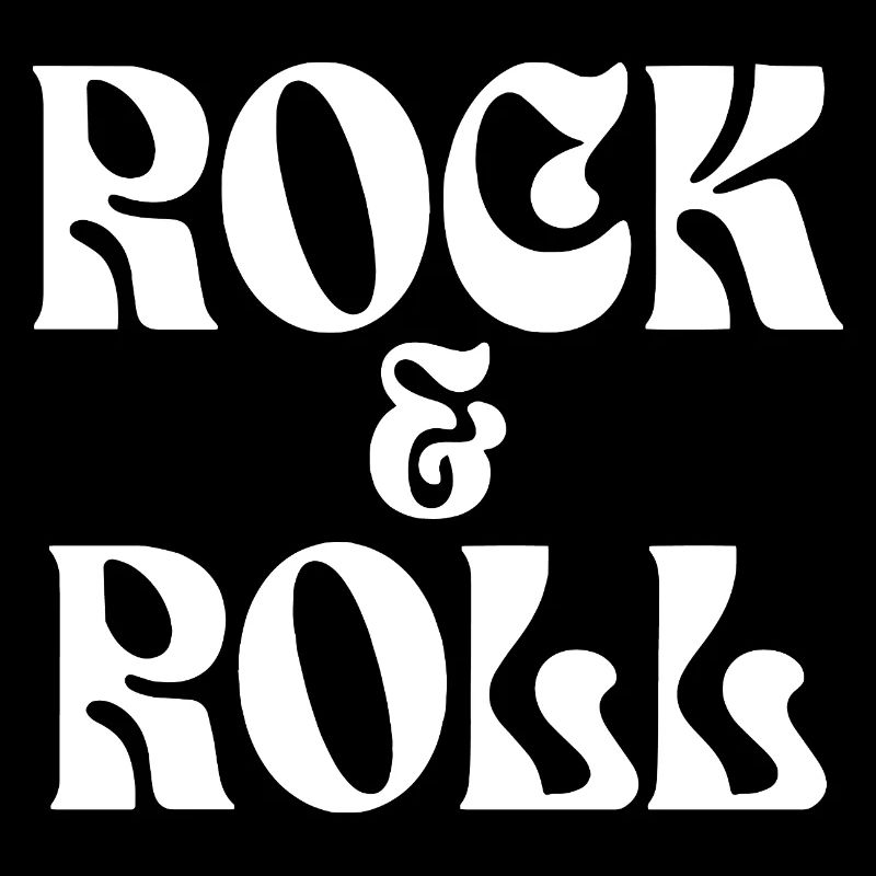 Typographie rétro du rock & roll