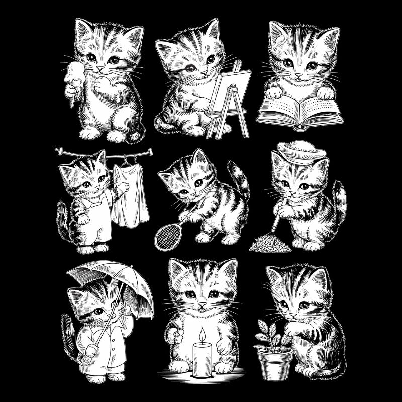 Kitten Library Adventure