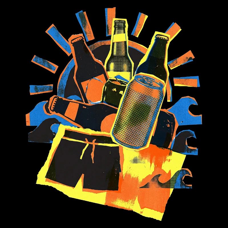 Soleil d’été de la bière