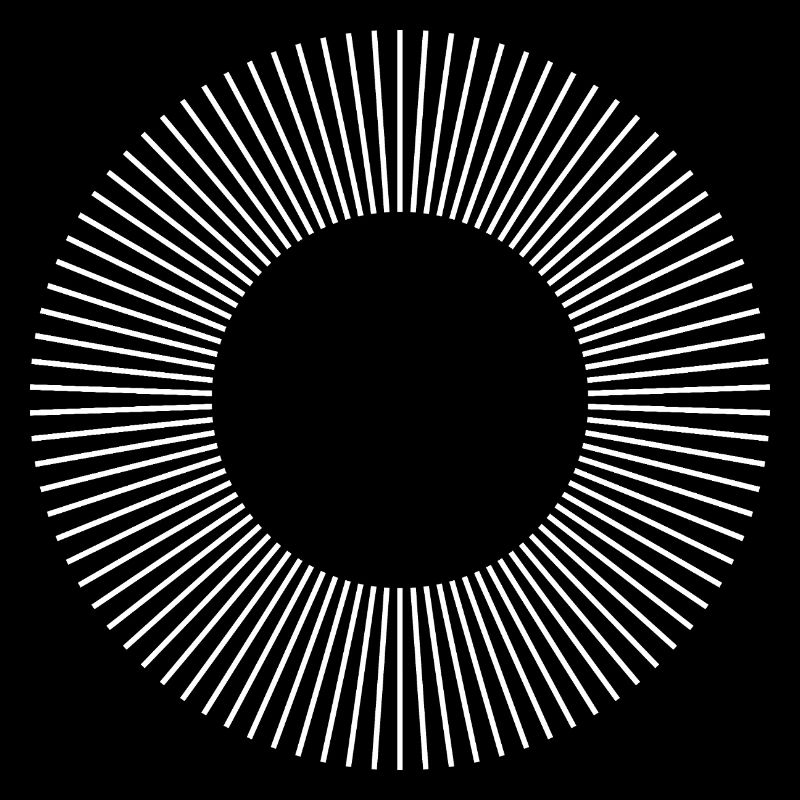Geometric Sunburst Ring Pattern